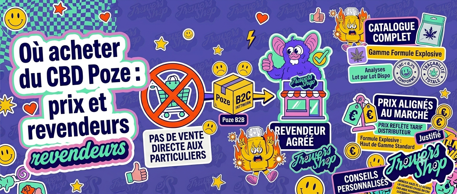 Où acheter du CBD Poze : prix et revendeurs