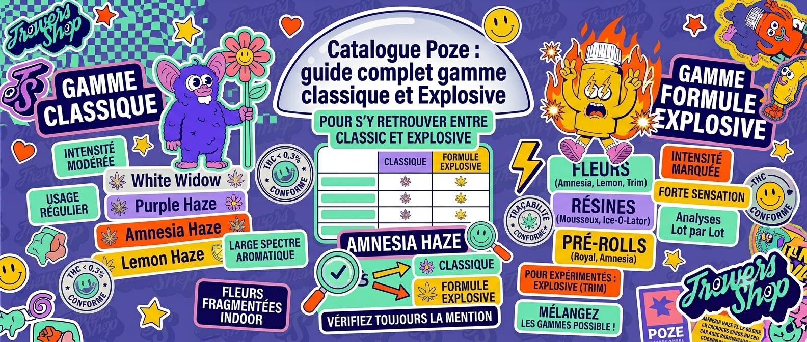 Catalogue Poze : guide complet gamme classique et Explosive