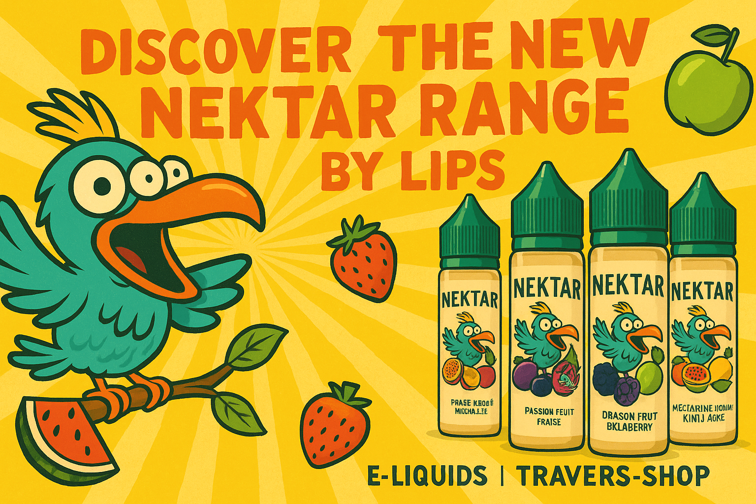 The new Nektar range by Lips: nature spreads its wings in your clouds