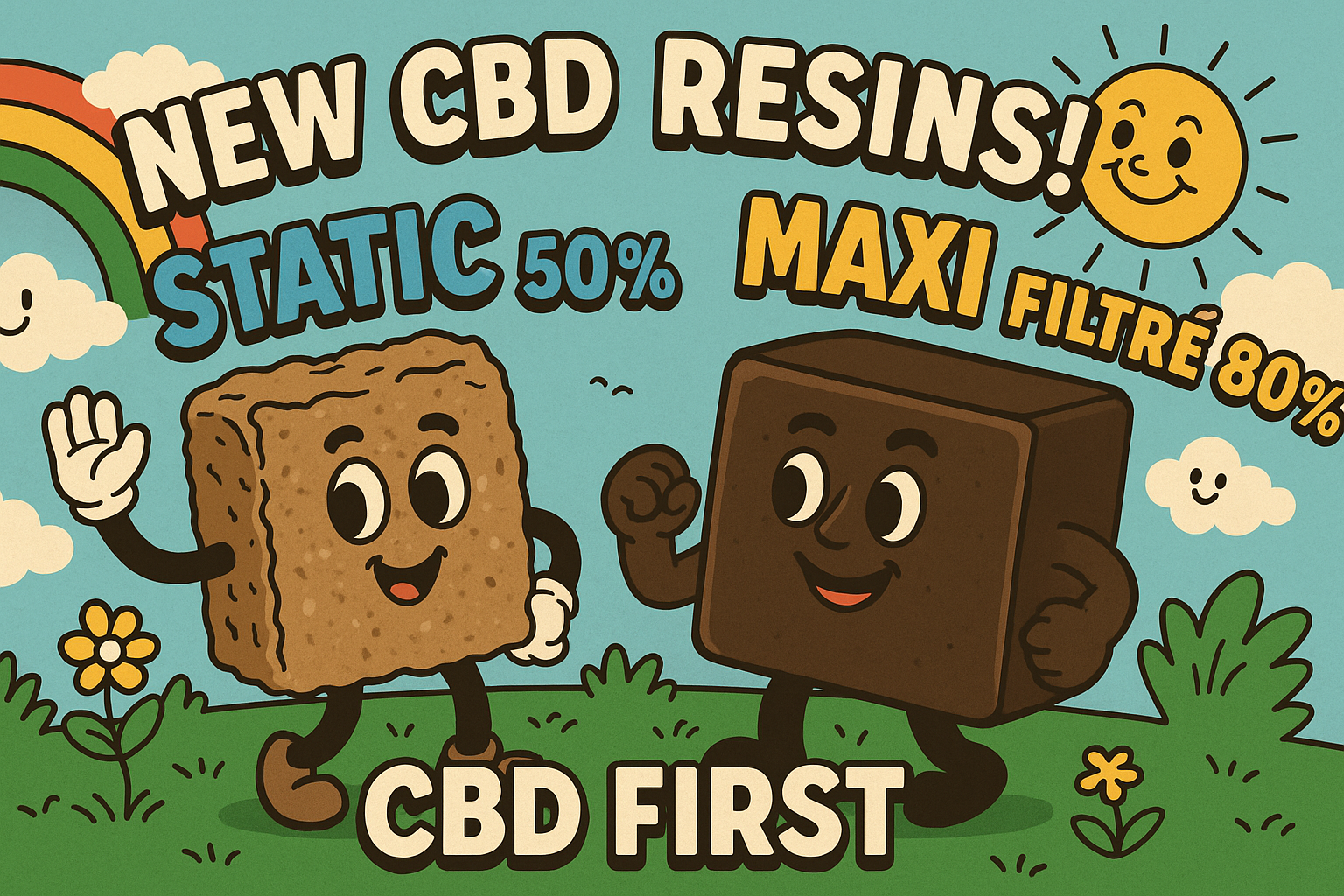 CBD First expands its Signature Range with two new gems: Static 50% and Maxi Filtré 80%