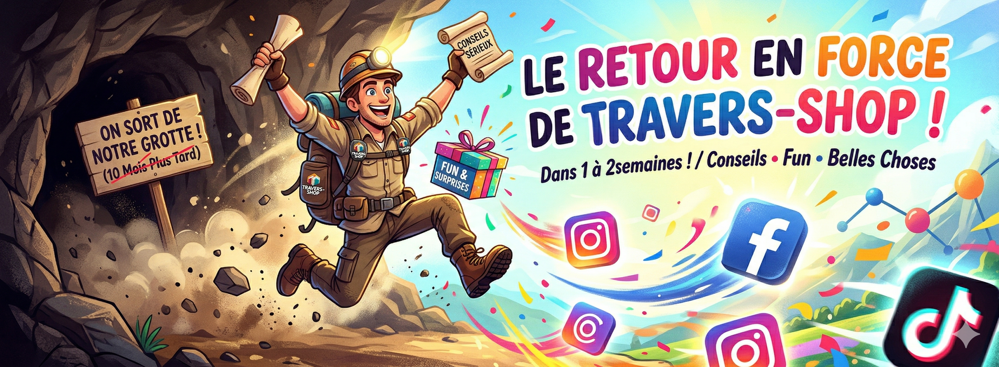 Travers-Shop sort de sa grotte (et revient sur les réseaux) !