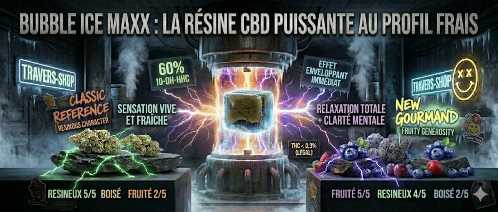 Bubble Ice MAXX: a potent CBD resin with a refreshing profile